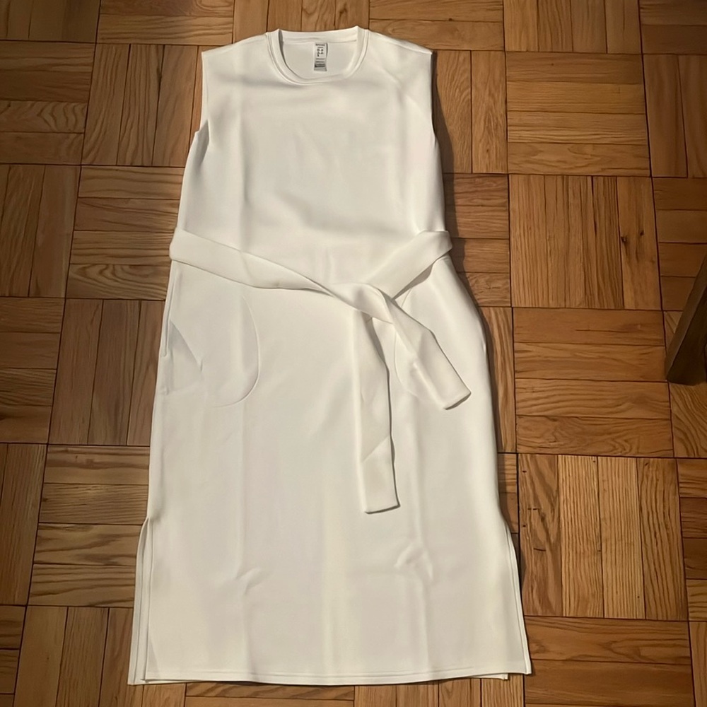Spanx AirEssentials Tie-Waist Tank Dress in powder